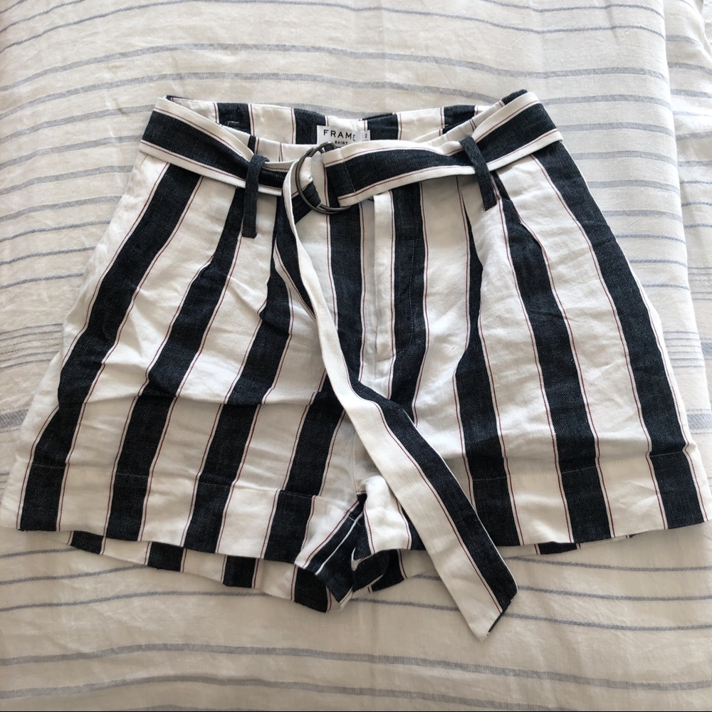 Frame striped shorts
